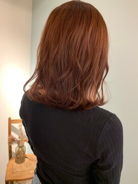 ランプ 柏(Lamp) オレンジブラウン／ブリーチなしカラー/韓国ヘア