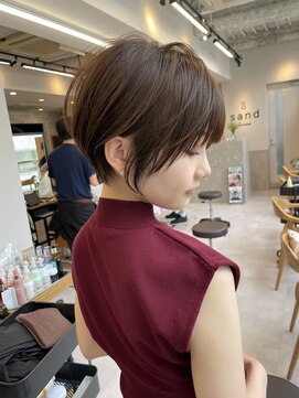 サンド 池袋(sand) イメチェン/ショート/ショートボブ/チェリーブラウン