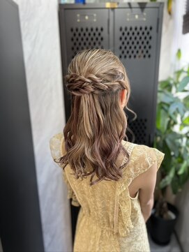 ヴァイス 渋谷店(VAICE) 大人かわいい　ハーフアップアレンジ