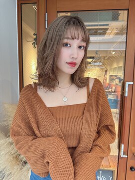 ルービック 梅田茶屋町(Rubik) シースルーバング/韓国風ボブレイヤー