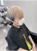 ホワイトブリーチ エンドカラーブルー