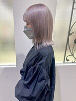 アイアール(iR)&nbsp;＃ハイトーン＃ボブ＃グレージュ　〈代表スタイリスト筒井〉