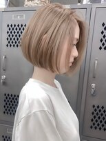 ギークス(GEEKS)&nbsp;【GEEKS渋谷】大人ボブ/ミルクティーベージュ/透明感/こなれヘア