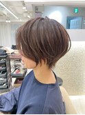 ショートボブ髪型20代30代40代50代前髪あり前髪なし【橋本】