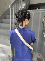 bibito ヘアセット　ヘアアレンジ　チャイナ　ツイン　ボブ