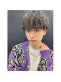 メンズショートツイストスパイラルマッシュツーブロック