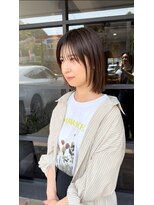 スーリール 高城店(Sourire) 顔まわりレイヤー/レイヤー/切りっぱなしボブ/ボブ