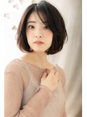 グレージュレイヤーカットこなれミディアムボブZ大宮30代40代