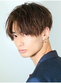 前下がりセンターパート
