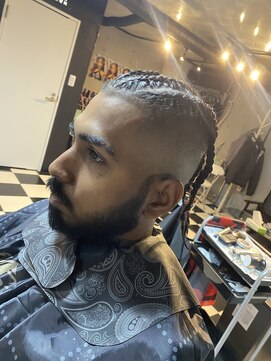 バッドバーバー 蒲田店(BAD BARBER) コーンロウブレイズ/スキンフェード