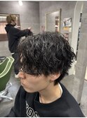滋賀/南草津/メンズ美容室/波巻きツイストスパイラルパーマ