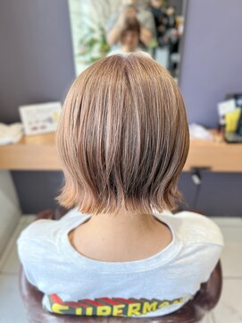 アイフィール(ifeel) 【松澤】ピンクベージュのぷつっとミニボブ