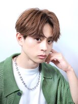 リップス 立川(LIPPS)&nbsp;ブラウンカラーナチュラルコンマバングニュアンスパーマ