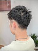 ツーブロックショート