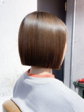 ロンド ロワール 門前仲町(Lond Loire) ボブショートボブ縮毛矯正ベージュグレージュ門前仲町