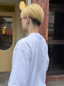 ヒントステーション フォーメンズ(HINTSTATION for Men's) 〈浅草 半個室〉抜きっぱなしハイトーン×ナチュラルショート