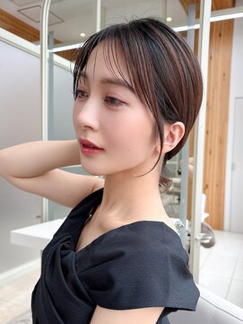 アフロート ディル(AFLOAT D'L) 顔周りの似合わせカットとダークアッシュカラーが可愛い