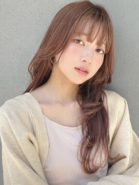 シェル 津山の手店(shel) 20代30代大人可愛い髪質改善カラー小顔艶感レイヤーロング