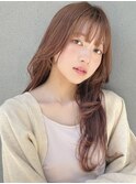 20代30代大人可愛い髪質改善カラー小顔艶感レイヤーロング