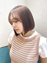 ロンド レグリーズ 立川(Lond leglise)&nbsp;ミニボブレイヤー/レイヤーカット/ウォームベージュ/顔周り/立川