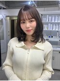 レイヤー　ミディアムレイヤー　レイヤーカット　髪質改善　前髪