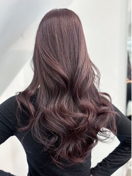 シオン(shion) 顔周りレイヤー韓国ヘアロングピンクベージュ_ba587841