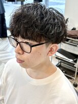 ヘアーサロン フォーメン イデア(hair salon for Men idea)&nbsp;メンズパーマ ツイスパ ツーブロックマッシュ 束感 20代【札幌】