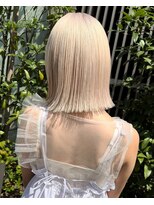 ソソ(soso) ダークパープル/ナチュラルショート/夏のヘアアレンジ/横浜