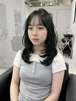ハピネス 梅田茶屋町店(HAPPINESS)&nbsp;韓国ヘア/レイヤーカット/ブリーチなし/髪質改善/ベージュ