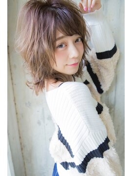 シエン 本店(CIEN) CIEN by ar hair片瀬『浜松可愛い』レイヤーミディ＋ベージュ