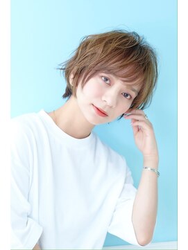 フレン(flen) 【flen】大人可愛い耳かけショート毛先パーマ