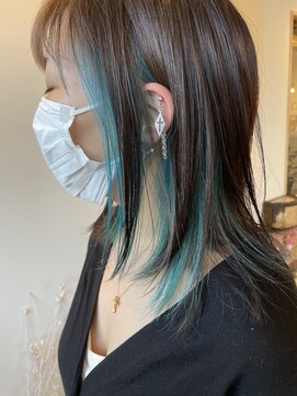 シェリー(Che'ri) インナーカラー/オーシャンブルー/レム/グリーン/藤本