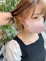 グーフィートーキョー 銀座(Goofy Tokyo)&nbsp;イヤリングカラー/耳周りのインナーカラー/ベージュonベージュ