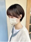 耳掛けショートボブ