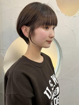 ヘアメイク シンズ レインボー(Hair Make SHIN'S RAINBOW) ショートボブ/大人巻き/ぷつっとボブ/ナチュラルモード/高松