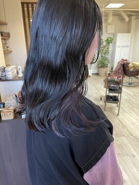 リュンヌ 門前仲町(lune) 切りっぱなしボブハイライトベージュカラーショートレイヤーロブ