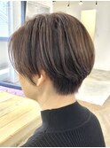 ショートパーマショートカット前髪あり前髪なし30代40代50代