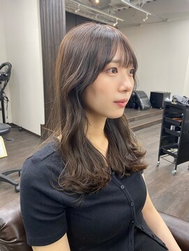 ヘアーサロン アウラ(hair salon aura) 【aura】大人韓国ヘア/フェイスレイヤー/グレージュ