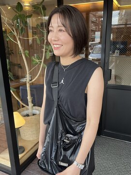 ヘア プロデュース キュオン(hair produce CUEON.) キレイめボブ/顔まわり/長めバング