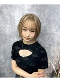 ハニーブロンド×ショートウルフ