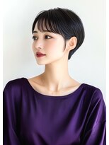 ライズ ネックス ザ サロン 渋谷(LIZE nex the salon)&nbsp;シースルーバング　短めショート［＃渋谷駅＃韓国＃髪質改善］