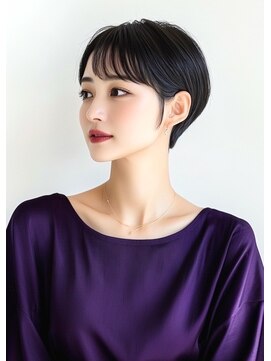 ライズ ネックス ザ サロン 渋谷(LIZE nex the salon) シースルーバング　短めショート［＃渋谷駅＃韓国＃髪質改善］