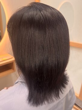 イゾラ(isola) 【isola】質感再整カラー/髪質改善/くびれミディ/ピンクブラウン