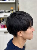 メンズカットツーブロック刈り上げマッシュ