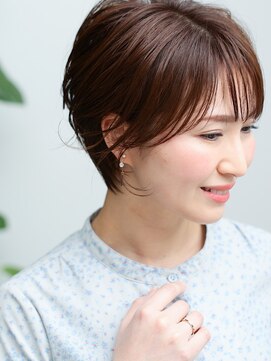 パーチェヘアー(pace hair) 30代40代50代ナチュラル大人可愛いショートボブスタイル