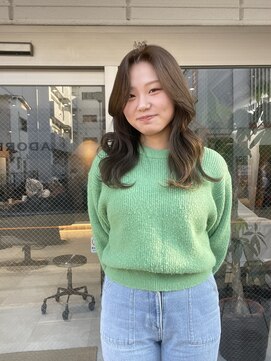 クム 横浜(qumu) 【qumu】ロングレイヤー×オリーブベージュ