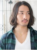 20代30代ダークアッシュ重めツイストスパイラルパーマj与野
