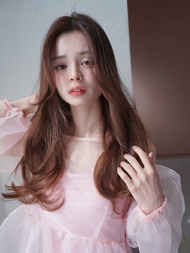 アンジェリカ 広島駅前店(ANGELICA) ANGELICA オレンジブラウン ゆる巻き 大人かわいい