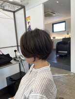 スクエアペア(SQUARE PAIR)&nbsp;ショートボブ　シークレットハイライト　オリーブ　30代40代