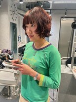 リラス 博多(rilas)&nbsp;髪質改善　ダブルカラー　ブリーチ　外はねボブ